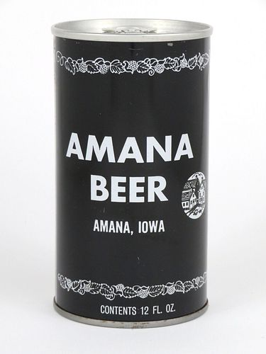 1974 Amana Beer 12oz Tab Top Can T33-12, Cold Spring, Minnesota