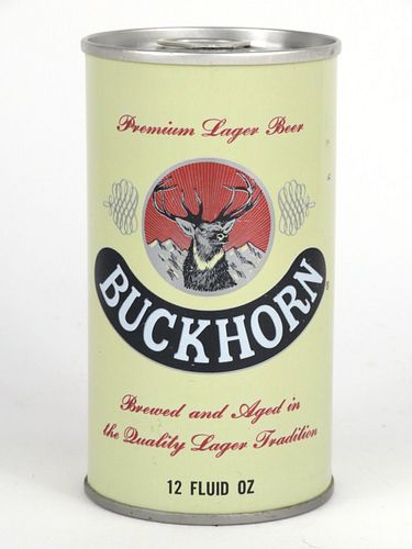 1968 Buckhorn Beer 12oz Tab Top Can T47-23, Saint Paul, Minnesota