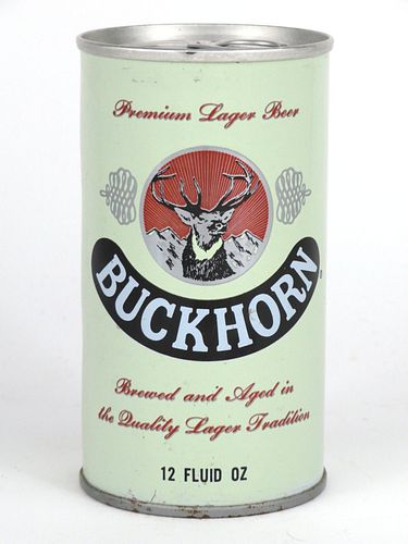 1968 Buckhorn Lager Beer 12oz Tab Top Can T47-24, Saint Paul, Minnesota