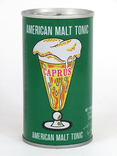 1986 Caprus American Malt Tonic 12oz Tab Top Can T54-01, Hammonton, New Jersey