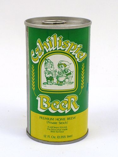 1981 Czhilispiel Beer 12oz Tab Top Can T58-08, Shiner, Texas