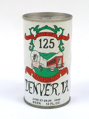 1980 Denver Iowa Beer 12oz Tab Top Can T58-34, New Ulm, Minnesota