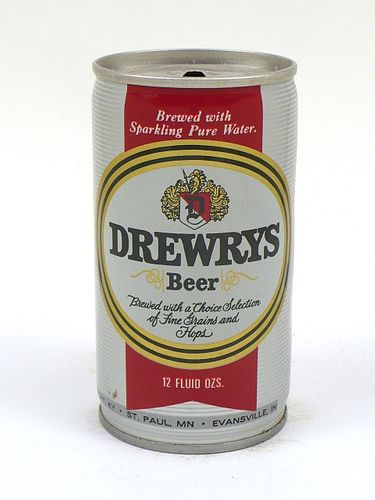 1974 Drewrys Beer 12oz Tab Top Can T59-15, La Crosse, Wisconsin
