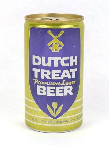 1975 Dutch Treat Beer 12oz Tab Top Can T60-34, Phoenix, Arizona