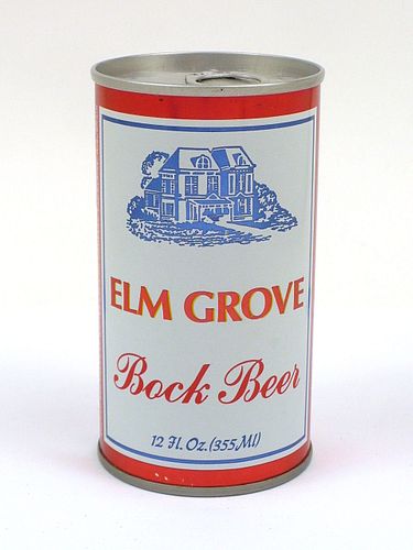 1977 Elm Grove Bock Beer 12oz Tab Top Can T61-31, Eau Claire, Wisconsin