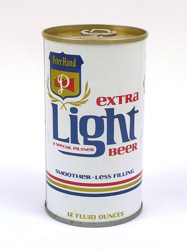 1976 Extra Light Beer 12oz Tab Top Can T108-09, Chicago, Illinois