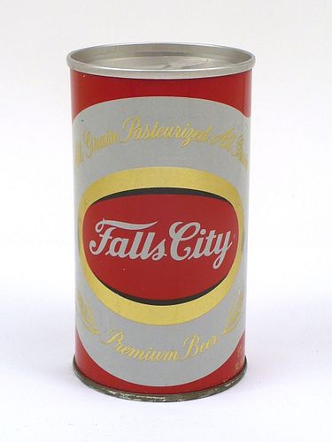 1963 Falls City Premium Beer 12oz Tab Top Can T62-12z, Louisville, Kentucky