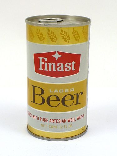 1973 Finast Beer 12oz Tab Top Can T64-21, Hammonton, New Jersey