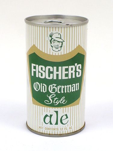 1968 Fischer's Old German Ale 12oz Tab Top Can T64-33, Auburndale, Florida