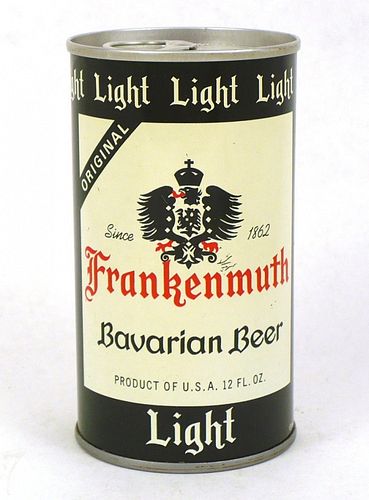1968 Frankenmuth Bavarian Light Beer 12oz Tab Top Can T66-13, Frankenmuth, Michigan