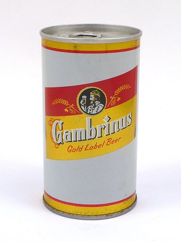 1978 Gambrinus Gold Label Beer 12oz Tab Top Can T67-05, Pittsburgh, Pennsylvania