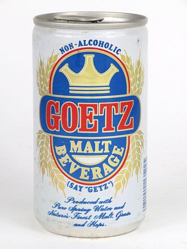 1977 Goetz Malt Beverage 12oz Tab Top Can No Ref., San Antonio, Texas