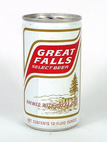 1966 Great Falls Beer (fan tab) 12oz Tab Top Can T71-20f, Portland, Oregon