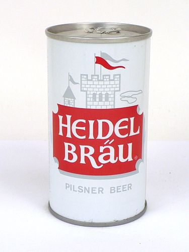 1968 Heidel Brau Pilsner Beer 12oz Tab Top Can T74-30, La Crosse, Wisconsin