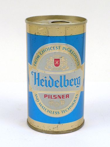 1972 Heidelberg Pilsner Beer 12oz Tab Top Can T74-34, Atlanta, Georgia