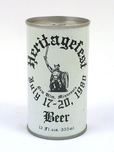 1980 Heritagefest Beer 12oz Tab Top Can T76-01, New Ulm, Minnesota