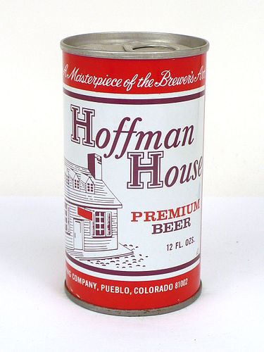 1968 Hoffman House Premium Beer 12oz Tab Top Can T76-29, Pueblo, Colorado