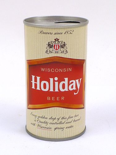 1971 Holiday Beer 12oz Tab Top Can T76-32, Potosi, Wisconsin