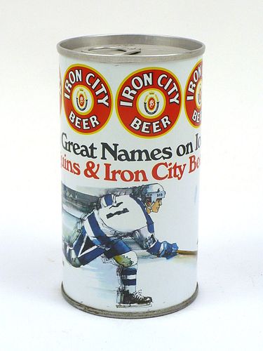 1975 Iron City Beer/Penguins Hockey 12oz Tab Top Can T79-27, Pittsburgh, Pennsylvania