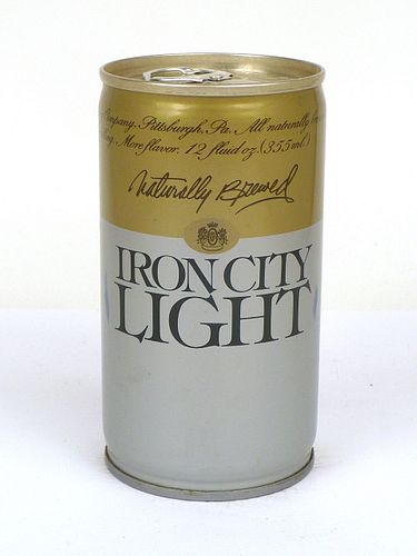 1978 Iron City Light Beer 12oz Tab Top Can T81-35, Pittsburgh, Pennsylvania