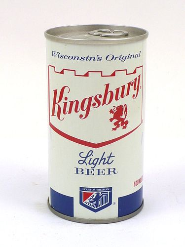 1968 Kingsbury Light Beer 12oz Tab Top Can T85-02, Sheboygan, Wisconsin