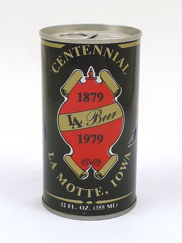 1979 LaMotte  IA Centennial Beer 12oz Tab Top Can T87-02, Dubuque, Iowa