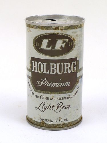 1968 LF Holburg Premium Light Beer 12oz Tab Top Can T76-31, Allentown, Pennsylvania