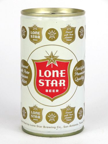 1974 Lone Star Beer 12oz Tab Top Can T88-26, San Antonio, Texas