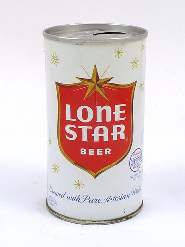 1966 Lone Star Beer 12oz Tab Top Can T88-21.1, San Antonio, Texas