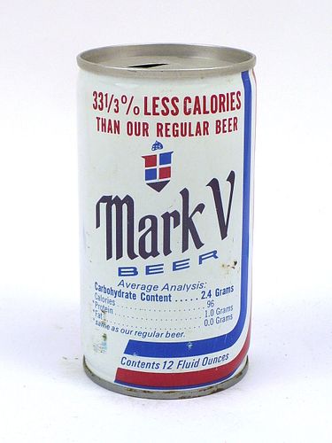 1977 Mark V Beer 12oz Tab Top Can T91-30V, Pittsburgh, Pennsylvania