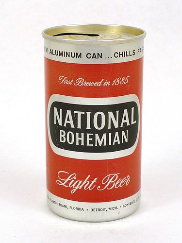 1964 National Bohemian Light Beer 12oz Tab Top Can T96-30, Baltimore, Maryland