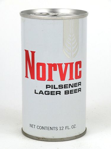 1970 Norvic Pilsener Lager Beer 12oz Tab Top Can T98-34, Dubois, Pennsylvania