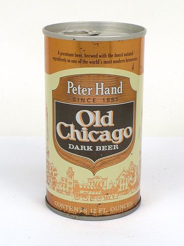 1976 Old Chicago Dark Beer 12oz Tab Top Can T99-32, Chicago, Illinois