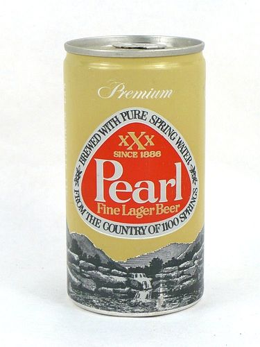 1977 Pearl Beer 12oz Tab Top Can T107-30, San Antonio, Texas