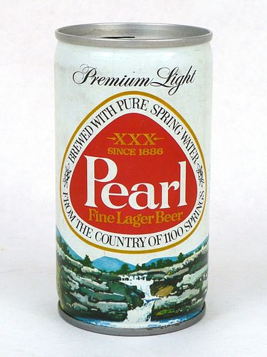 1970 Pearl Premium Light Beer 12oz Tab Top Can T107-33, San Antonio, Texas