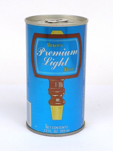 1978 Pickett's Premium Light Beer 12oz Tab Top Can T108-32, Dubuque, Iowa
