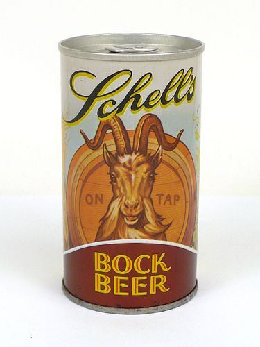 1978 Schell's Bock Beer 12oz Tab Top Can T118-38, New Ulm, Minnesota
