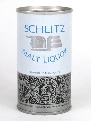 1971 Schlitz Malt Liquor 12oz Tab Top Can T121-23, Milwaukee, Wisconsin