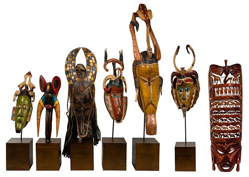 African Wood Mask Assortment