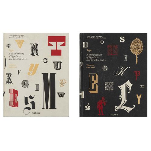 Jong, Cees W. de / Purvis, Alston W / Tholenaar, Jan. Type. A Visual History of Typefaces and Graphic Styles. Vol. I-II. Piezas: 2.