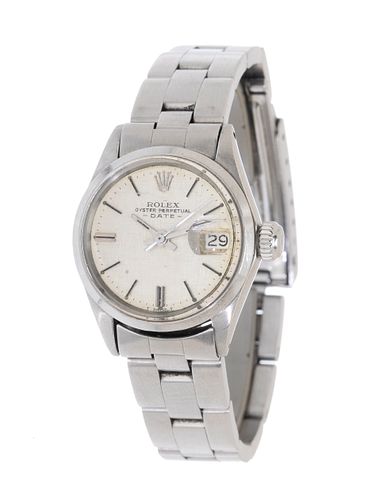 ROLEX Date Lady Oyster Perpetual watch for women.
