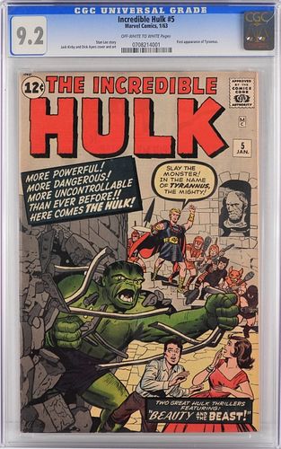 Marvel Comics Incredible Hulk #5 CGC 9.2
