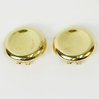 Pair of Lady's 14 Karat Yellow Gold Earrings.