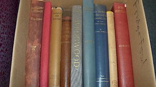 Eleven volumes on British ceramics, WD John, Nantgarw, 1948, Swansea, 1958 and Old English Lustre Po