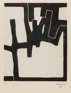 "EDUARDO CHILLIDA JUANTEGUI (San Sebastian, 1924 - 2002). "Inguru IV", 1968. Etching on Arches paper, copy 18/20.