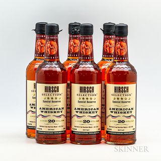 Hirsch American Whiskey 20 Years Old 1987, 6 750ml bottles