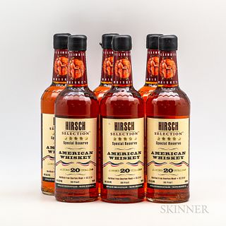Hirsch American Whiskey 20 Years Old 1987, 6 750ml bottles