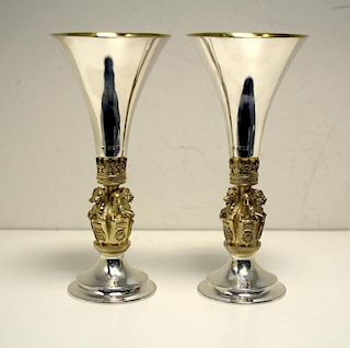 The King's College Chapel Goblet, a pair of goblets designed by Hector Miller and Tim Minett for Aur