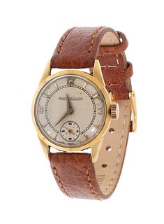 JAEGER-LE COULTRE watch, years 40-50. No. 640577A In 18kt yellow gold