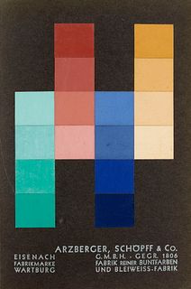 Franz Vetter Die Farbe. Ihre Erscheinung, ihr Wesen und ihre Wirkung. Eine praktische Farblehre. Mit 7 Tafeln mit ca. 110 montierten kleinen Farbprobe